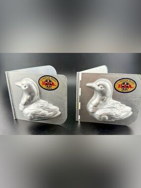 2 B.I.A. Cordon Bleu hinged aluminum mold from France. Chocolate, soap, butter..